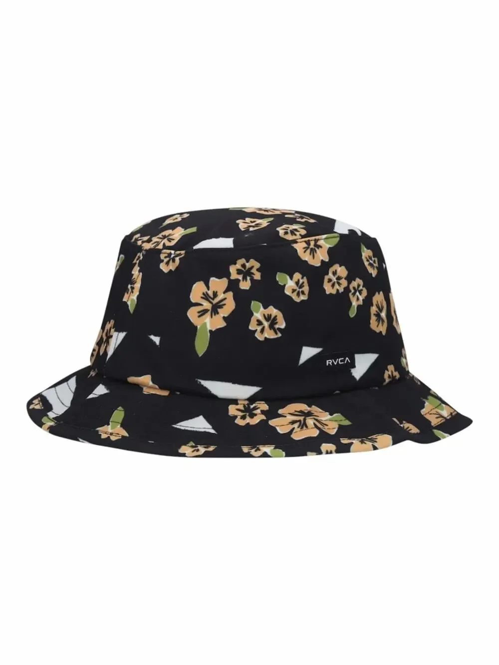 RVCA Floral Bucket Hat L/XL New With Tags Black Pop Flower Print Unisex